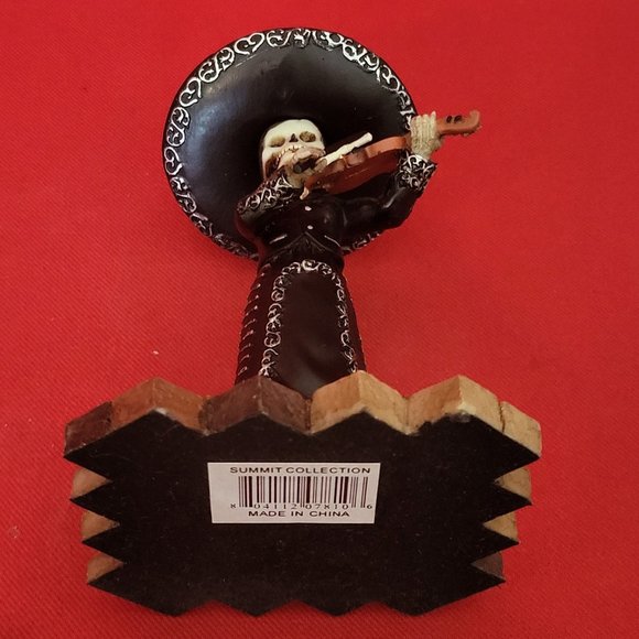 Summit Collection Day Of The Dead Wedding Band Mariachi Violin Player Skeleton S - Picture 5 of 13